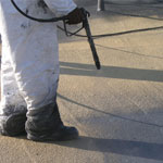 Charleston protective roof coatings over foam